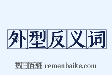 外型反义词是什么意思的图片